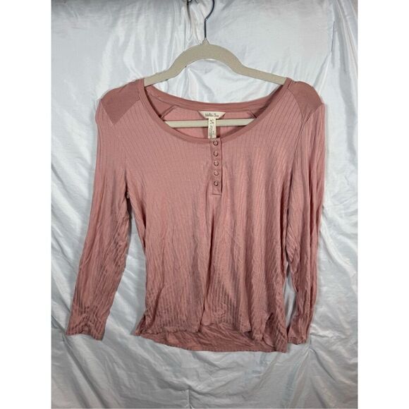 Matilda Jane Ryanne Womens Henley Tee Size S Small - Picture 3 of 5